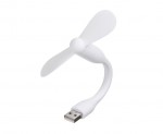 Мобильный вентилятор USB белый, от повербанка / ноутбука и др