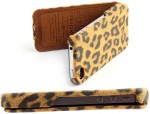 Чехол Nuoku LEO stylish leather case for iPhone 4 /4S (brown)