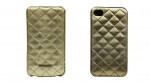 Чехол Nuoku ONLY luxury lambskin case for iPhone 4 /4S (gold)