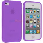 Чехол-накладка TPU cover case iPhone 4/4S (purple)