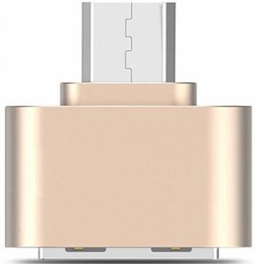 USB хост OTG на Micro USB миниатюрный (gold)