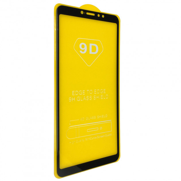 Защитное стекло 9D для Xiaomi Mi Max 3 (black)