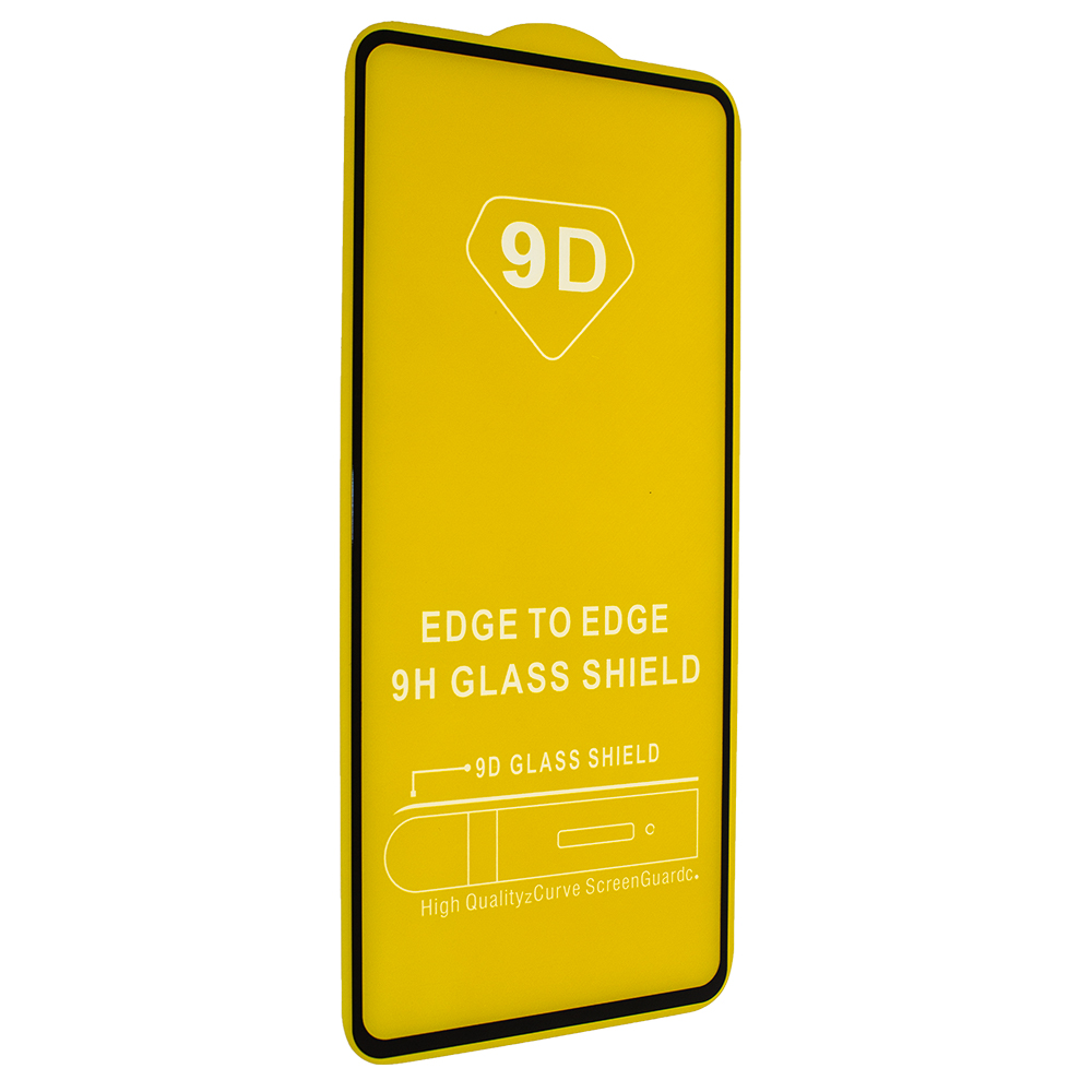 Защитное стекло 9D для Xiaomi Redmi Note 9S/9 Pro (black)