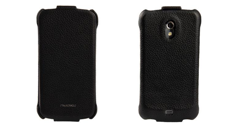 Чехол Nuoku ROYAL luxury leather case for Samsung i9250 Galaxy Nexus (black)