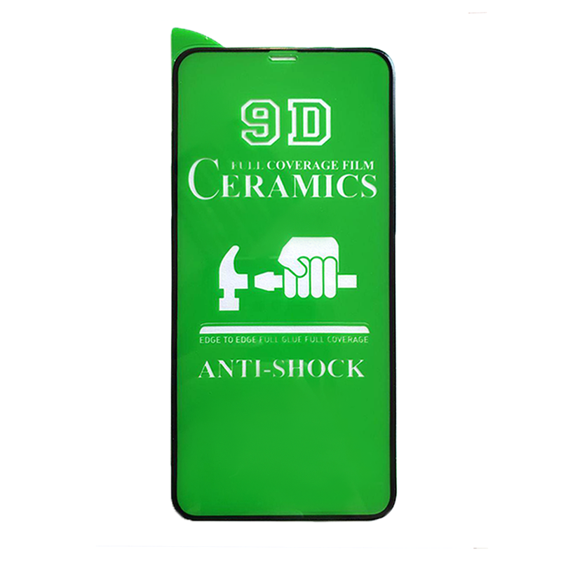 Гибкое Защитное стекло 9D Ceramix для iPhone XR/11 (black)