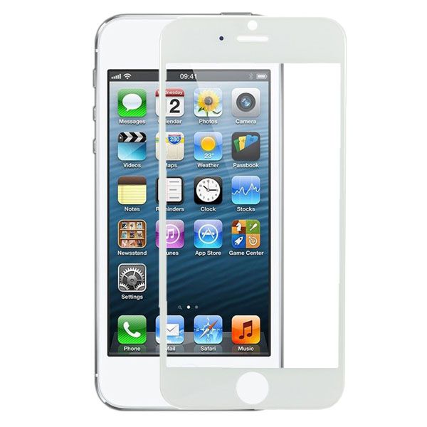 Защитное стекло 5D для iPhone 5/5S/5C/SE (white)