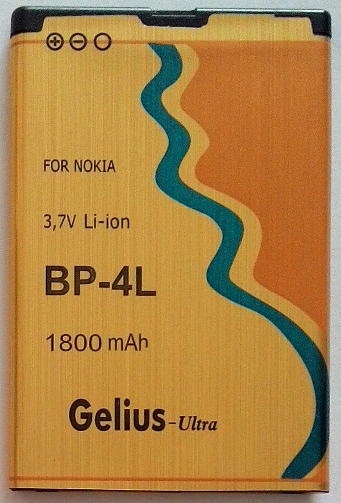 АКБ Gelius BP-4L для Nokia 6760 Slide, 6790 Surge, E52, E55, E6-00, E61i, E62, E63, E71, E71x, E72, E73 Mode, N810 internet Tablet, N97, Nokia E90 Communicator (1800 mAh)