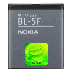 АКБ Nokia BL-5F для 6210 Navigator, 6260 Slide, 6290, 6710 Navigator, E65, N93i, N95, N96, X5-01 (original)