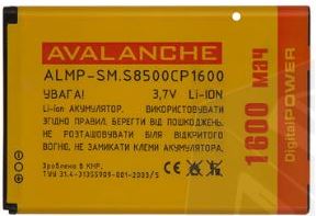 АКБ Avalanche EB504465VU для Samsung S8500, i8910, B7300, B7330, B7610, i5700, i5800, S8530, B6520, B7320, B7600, B7620, i5801, i6410, i7680, i8320, i8520, i8700, R720 Admire (1600mAh)