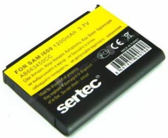 АКБ Sertec AB653450CC, AB663450CC для Samsung i710, i718, i600, C6620, S6625 (1200 mAh)