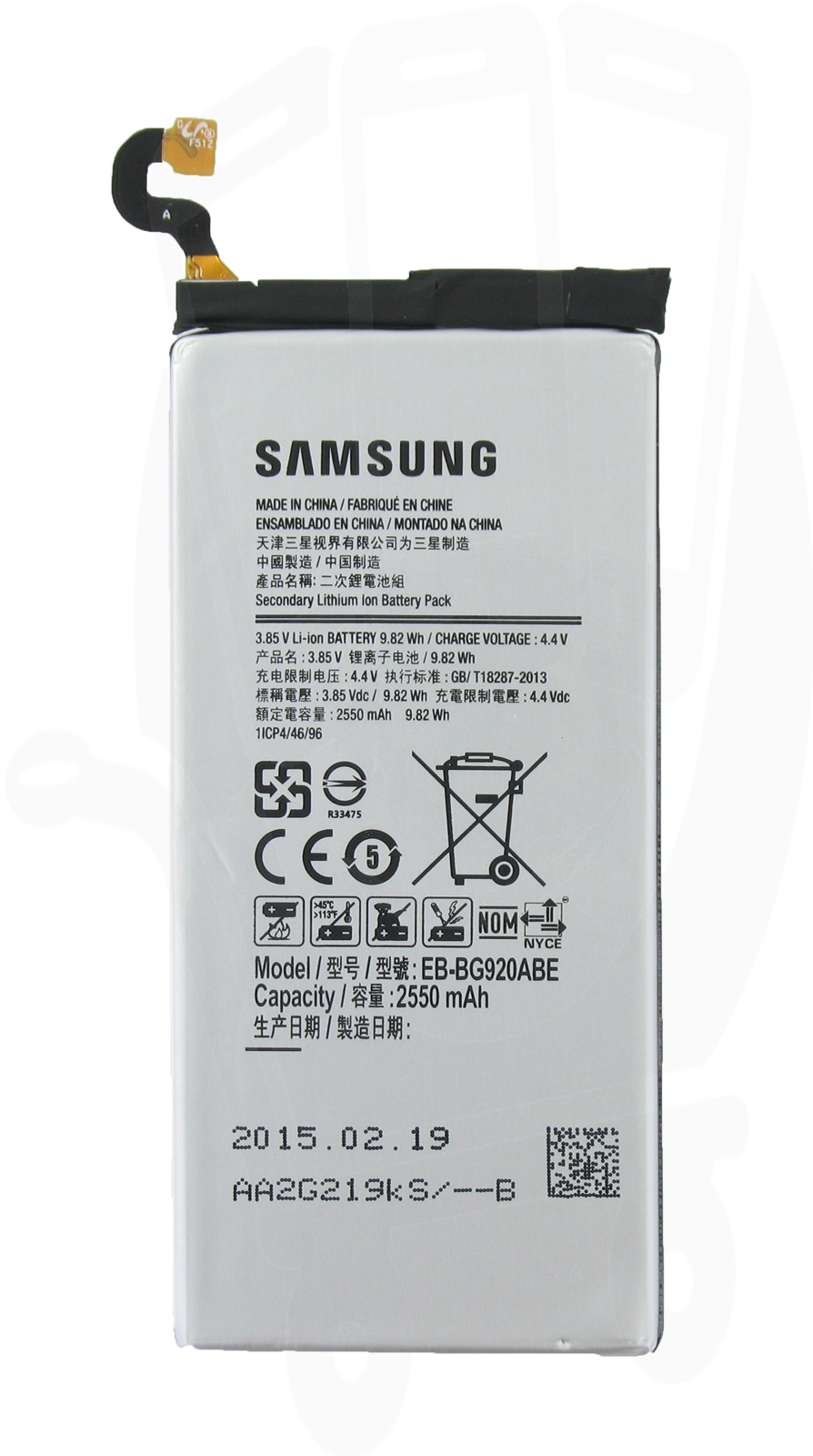 АКБ Samsung EB-BG920ABE для G920 Galaxy S6
