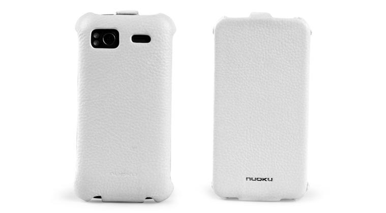 Чехол NUOKU Royal Luxury Leather Case For HTC Sensation Z710e G14 / Sensation XE G18 (White)