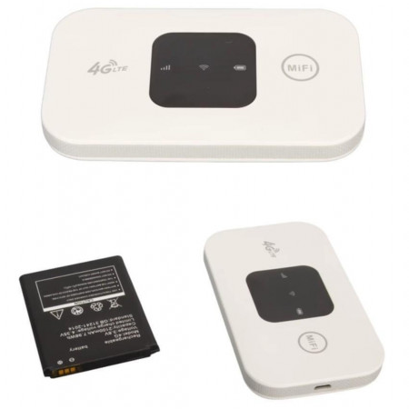 Портативний 4G LTE Wi-Fi роутер MF800-2 (150 Мбіт/с, SIM, Type-C, 2100mah) White