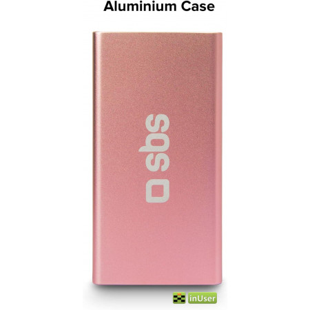 Портативная батарея (Power Bank, УМБ) SBS Aluminium Case 5000 мАч с быстрой зарядкой 