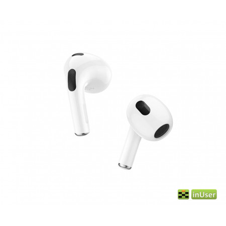 Беспроводные наушники Bluetooth Airpods Borofone BW13 TWS с функцией беспроводной зарядки, с микрофоном, Bluetooth 5.1 белые