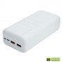 Портативная батарея (Power Bank, УМБ) XO PR189 (30000mAh / Out: 2USB-A 22.5W QC3.0, Type-C PD 20W / In: micro-USB, Type-C 18W ) с LED индикатором, Белый