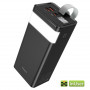 Портативная батарея (Power Bank, УМБ) Hoco J86 (40000mAh / Out: 2USB 22,5W QC3.0, Type-C 20W PD / In: Type-C 18W, Micro-USB 18W ) с LED дисплеем и функцией настольной лампы, Чёрный