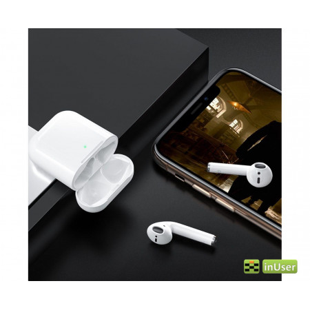 Беспроводные наушники Bluetooth Airpods Hoco EW02 TWS, с микрофоном, Bluetooth 5.1, белые