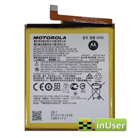 Акумулятор KR40 для Moto One Vision / XT1990-1 / Moto One Action / XT2013-1 / Moto P40 / Moto P50 / XT1970-1 / XT2013-2 / XT2013-4 (3500 mAh) 