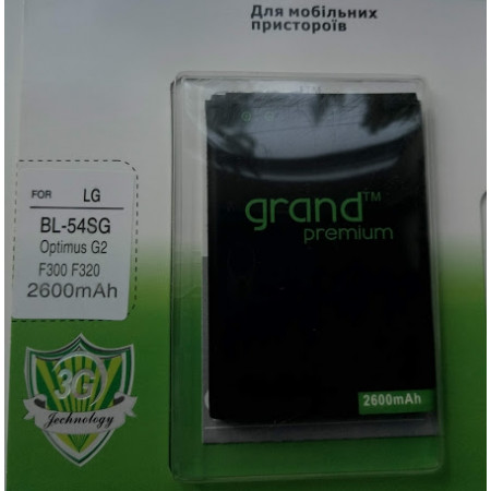 Акумулятор Grand LG BL-54SH, BL-54SG для G3s, D724, L80, L90, L90 Dual, D380, D405, D410, Y90, H502, F7, F260, F260s, Optimus LTE 3, US780, Optimus F7 LTE, G4C, H522y, F320K, F320L