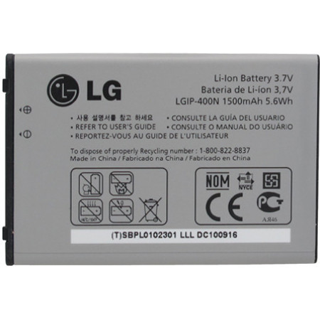 Акумулятор LG LGIP-400N для LG GX500, LG GW620, LG C310, LG E720, LG GM750, LG GT540, LG GW550, LG GW820, LG GW880, LG GX200, LG GX300, LG LS670, LG MS690, LG P500, LG P509, LG P520, LG US670, LG VS740