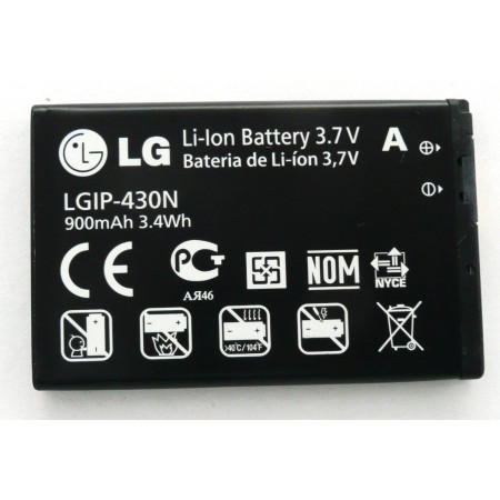 Акумулятор LG LGIP-430N для A258, GM360, GS290, GU280, GW370, S367, T300, T310, T315, T320, LX370