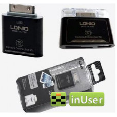 Адаптер-переходник LDNio Camera сonnection kit for Apple iPhone / Ipad Black (DL-P301)