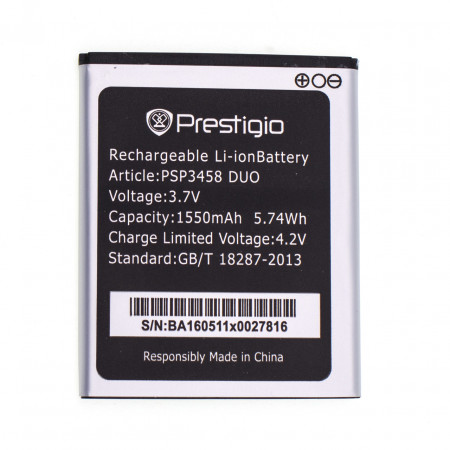 Акумулятор Prestigio Wize O3 / PSP3458 / PSP3459 / PSP3468 