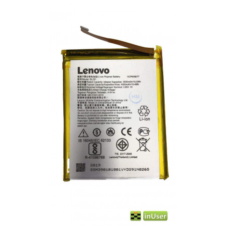 Акумулятор BL291 для Lenovo A5 2018 L18021, L18011