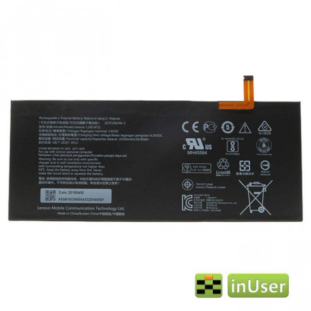 Акумулятор L16D3P31 /L16C3P31 для Lenovo Yoga A12 YB-Q501F 10500mAh 39.90Wh / 1ICP3/84/96-3 3.8V / Lenovo tablet YU10349-16018