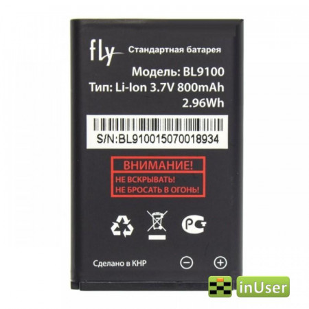 Акумулятор BL9100 для Fly FF177, FF177, FF177 Dual Sim, FF180, FF183, FF24