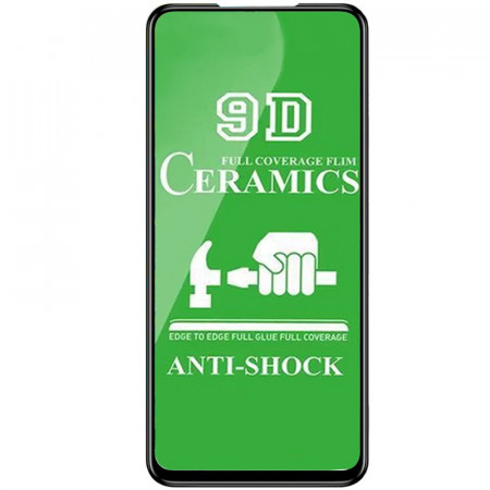 Гибкое Защитное стекло 9D Ceramics для Xiaomi Redmi Note 9S/9 Pro (black)