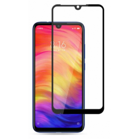 Защитное стекло 6D для Xiaomi Redmi Note 7/7Pro (чёрный)
