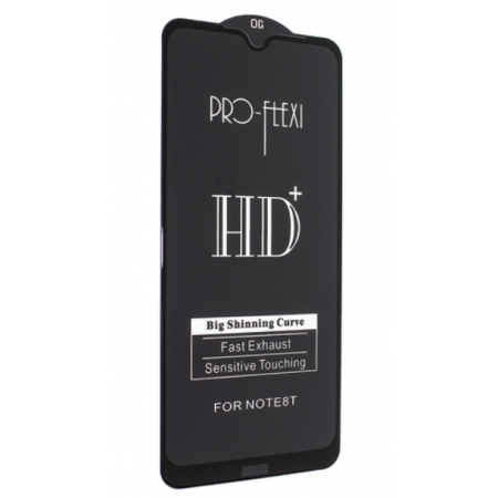 Защитное стекло Flex для Xiaomi Redmi Note 8T (black)