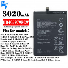 Акумулятор HB405979ECW для Honor 8A, Enjoy 6S, Enjoy 7, Enjoy 8e Youth, GR3 2017, Honor 5C Pro,6 Play, 6A , 6A Pro, 6C, 7, 7 Play,7A,7S, 8A Prime, 8A Pro, 8S, Holly 4, Nova Lite 2017,P9 Lite Mini, Y5 2017, Y5 2018, Y5 Prime 2018, Y6, Y6S