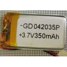 Універсальний polymer АКБ 042035P (350mAh 3,7V)