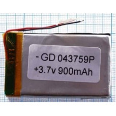 Універсальний polymer АКБ 043759P (900mAh 3.7V)
