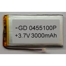 Універсальний polymer АКБ 0455100P (3000mAh 3.7V)