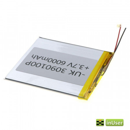 Універсальний polymer АКБ 3090100P (6000mAh 3.7V)