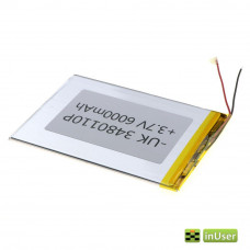 Універсальний polymer АКБ 3480110Р (6000mAh 3.7V)