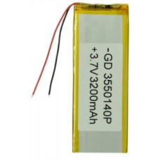 Універсальний polymer АКБ 3550140P (3200mAh 3,7V)