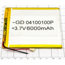 Універсальний polymer АКБ 40100100P, 04100100P (6000mAh 3,7V)