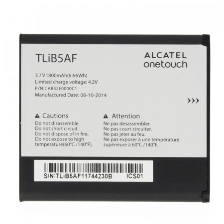 Акумулятор для Alcatel TLiB5AF (One Touch 997D, One Touch Pop C5 5036D, One Touch X`Pop 5035D, One Touch X`Pop 5035X)