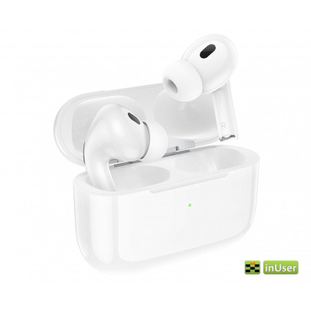 Беспроводные наушники Bluetooth Airpods Hoco EW50 TWS Bluetooth 5.3, с микрофоном, белые