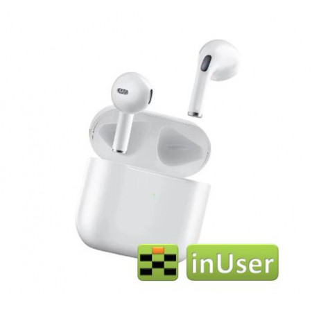 Беспроводные наушники Bluetooth Airpods TWS Pro 4 с микрофоном, Bluetooth 5.0 белые