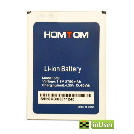Акумулятор для Homtom S12 2750 mAh