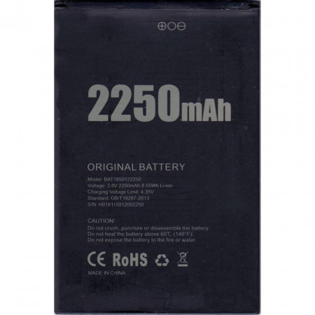 Акумулятор Doogee X11 (BAT1850122250) 2250 mAh