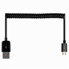 Кабель USB-micro USB гофрированный (black)