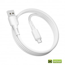 USB Кабель Ridea RC-M121 Prima Type-C 3A, 1m, White
