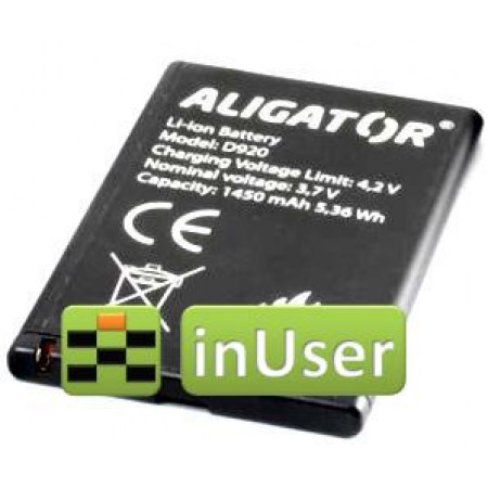 Акумулятор ALIGATOR A800BAL, Aligator A431 Senior, Aligator A870, Aligator D920, Aligator AZ01302